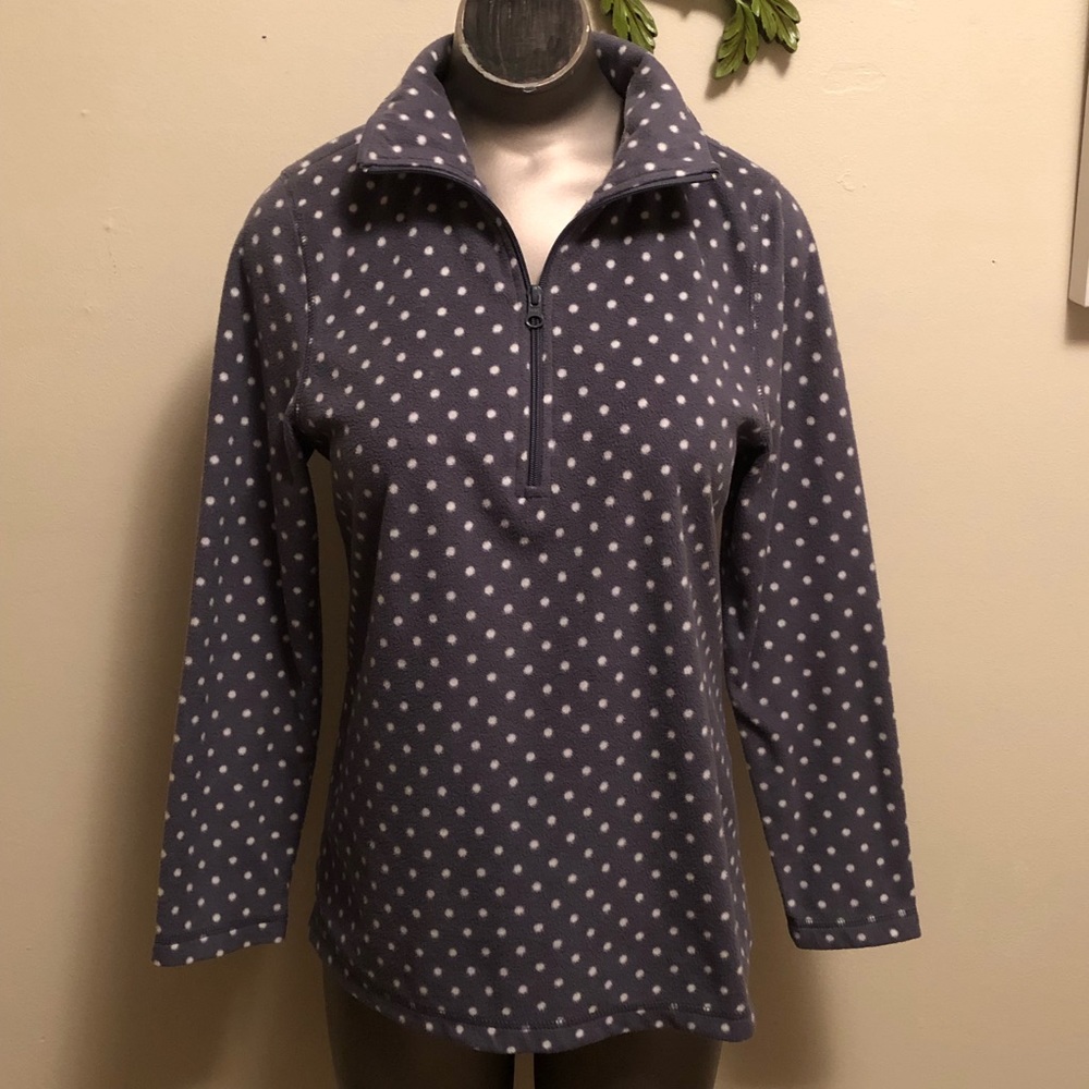 ❄️Exertek Fleece Grey Polkadot Pullover